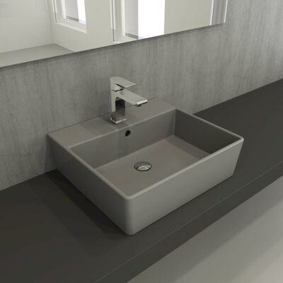 MILANO LAVABO 50 CM - MAT GRİ