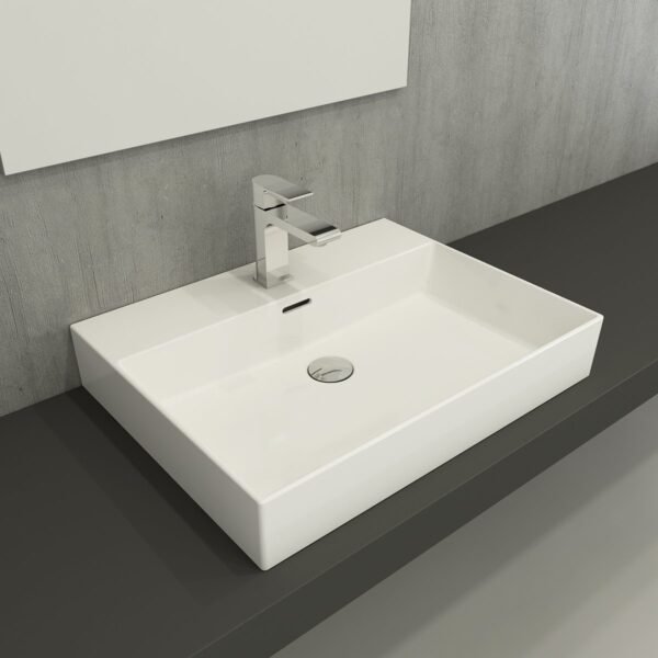 MILANO LAVABO 60 CM - PARLAK BEYAZ