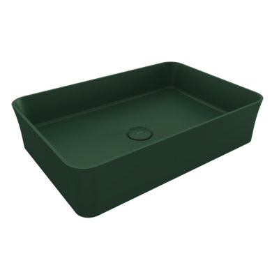 SOTTILE SLIM LINE TEZGAH ÜSTÜ DİKDÖRTGEN 55X38cm. LAVABO - MAT YEŞİL