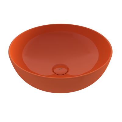 SOTTILE SLIM LINE TEZGAH ÜSTÜ YUVARLAK 38cm. SIĞ LAVABO - P.TURUNCU