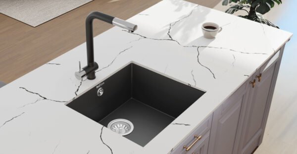 RealStone K005 Gordion Granit Mutfak Eviyesi 52 cm